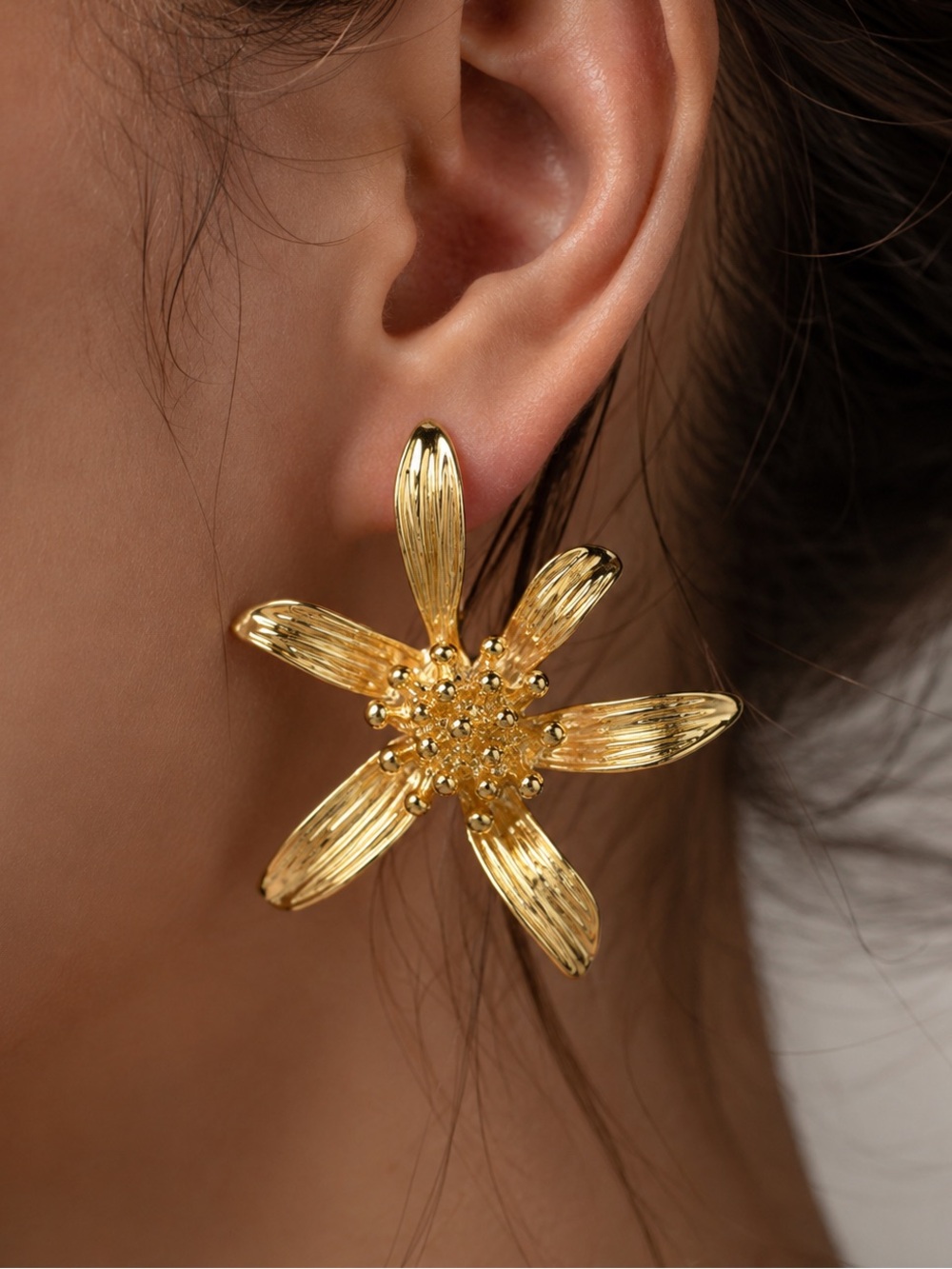 Flower Statement Earrings - Oversized Floral Jewelry